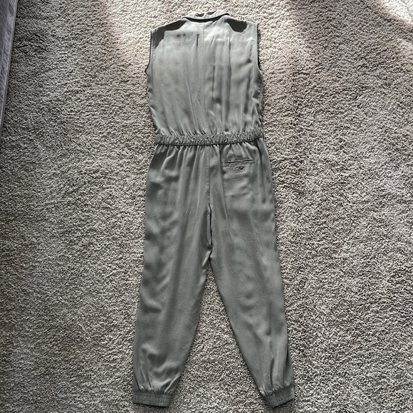 Zara Basic Army Green Jumpsuit, Size Small - Picture 7 of 10